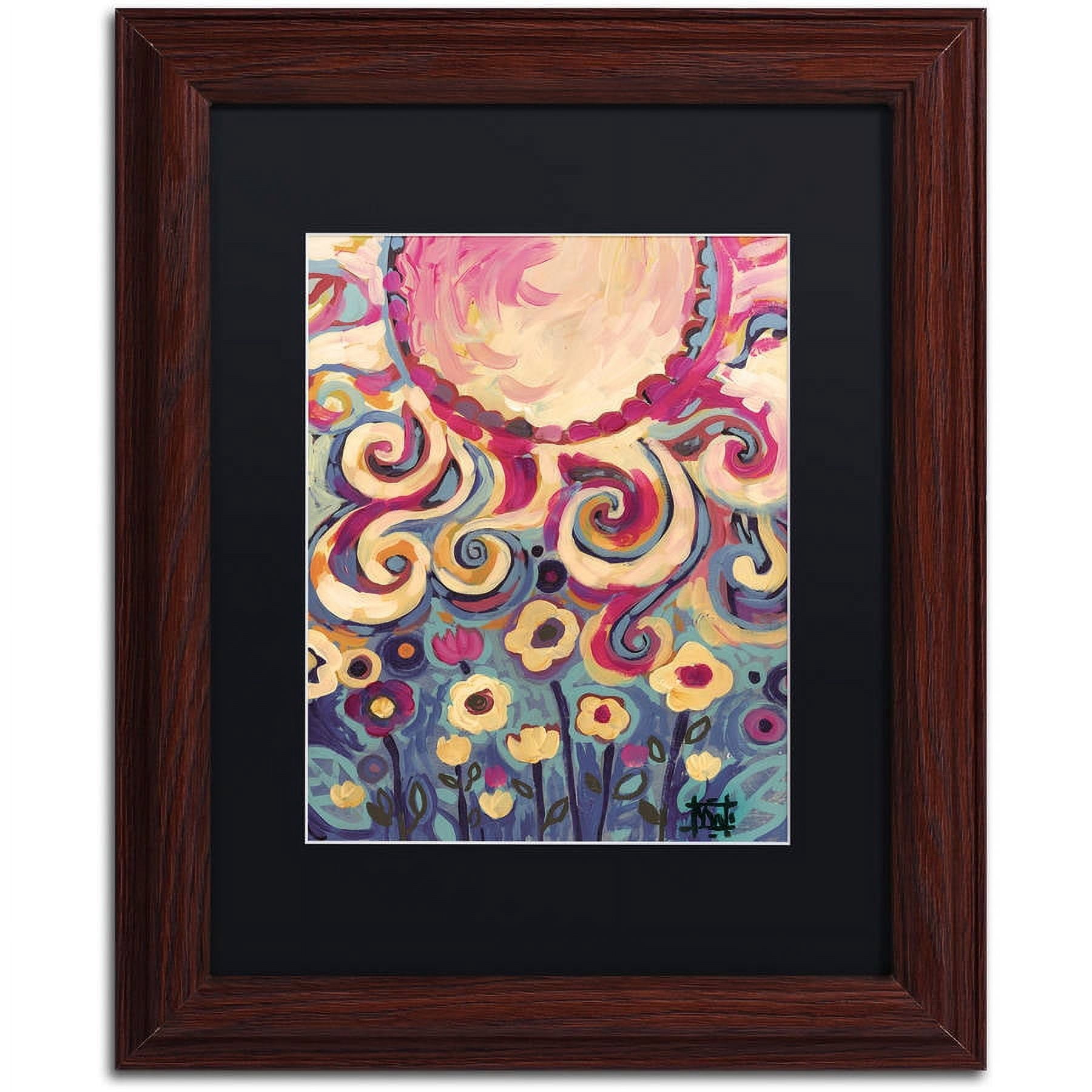 Trademark Fine Art "148" Canvas Art by Natasha Wescoat, Black Matte, Wood Frame
