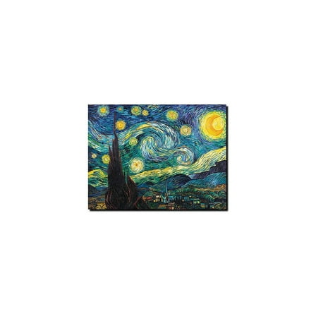 Trademark Fine Art Vincent van Gogh Starry Night Canvas Wall Art - 14x19