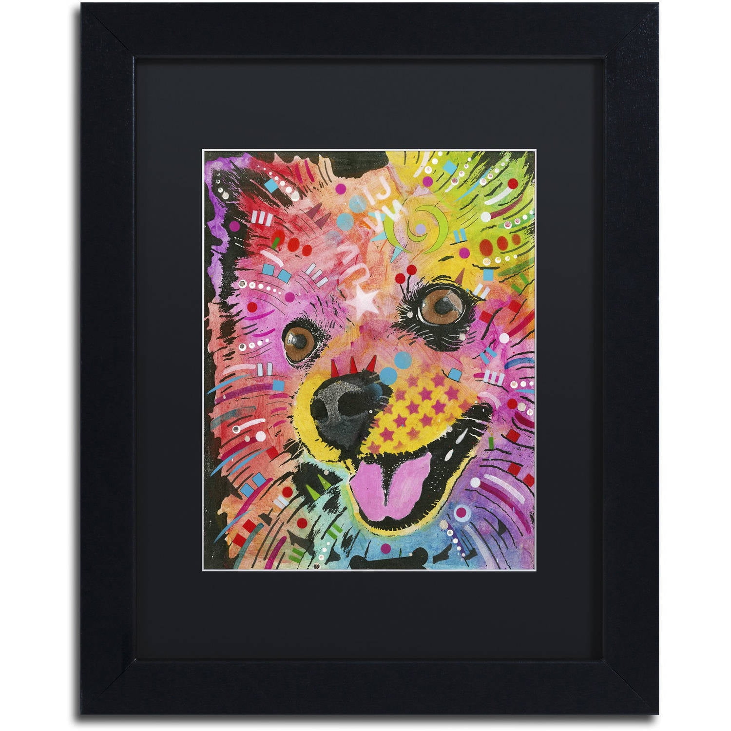 Trademark Fine Art "15" Canvas Art by Dean Russo, Black Matte, Black Frame