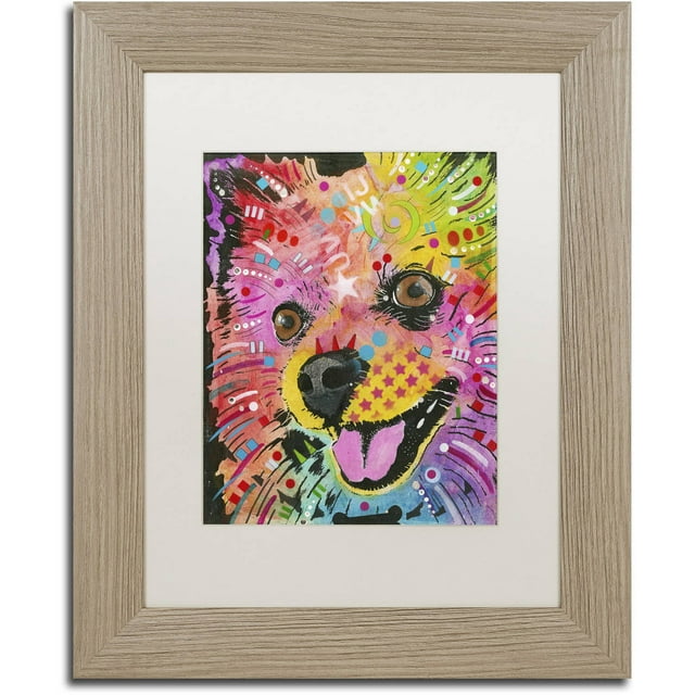 Trademark Fine Art "15" Canvas Art by Dean Russo, White Matte, Birch Frame