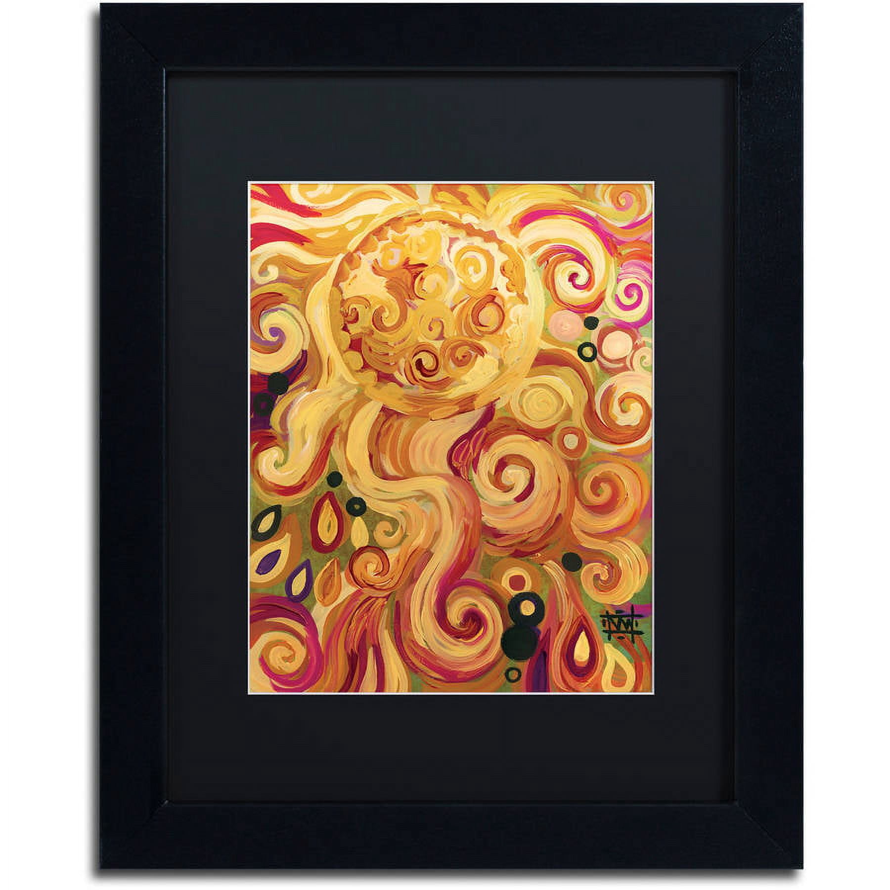 Trademark Fine Art "150" Canvas Art by Natasha Wescoat, Black Matte, Black Frame