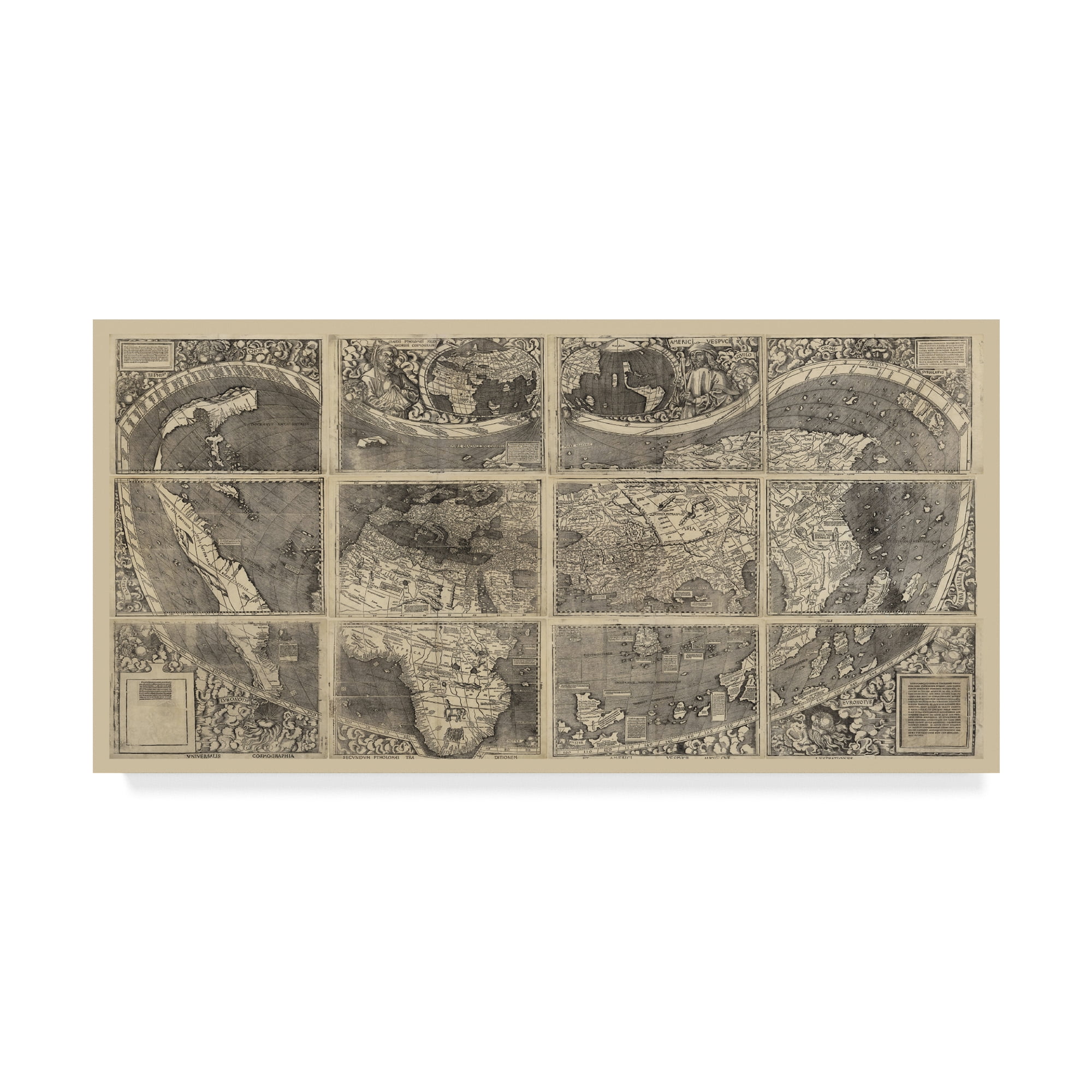 Trademark Fine Art '1507 Waldseemuller' Canvas Art by Vintage Lavoie