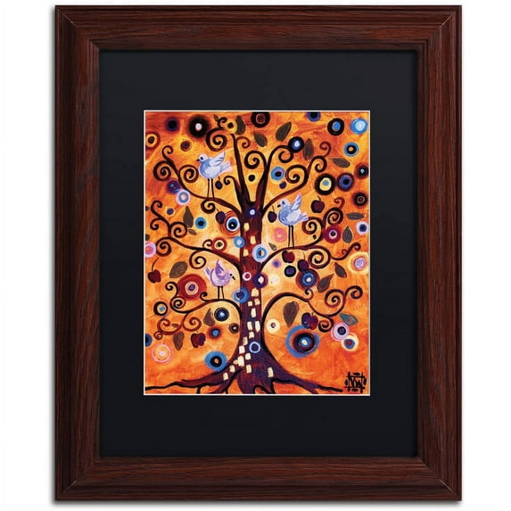 Trademark Fine Art "16" Canvas Art by Natasha Wescoat, Black Matte, Wood Frame