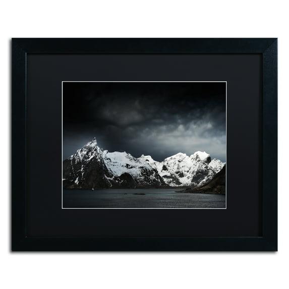 Trademark Fine Art 16 x 20 Landscapes Black Matted Framed Art ' Need The Sun To Break ' by Philippe Sainte-Laudy
