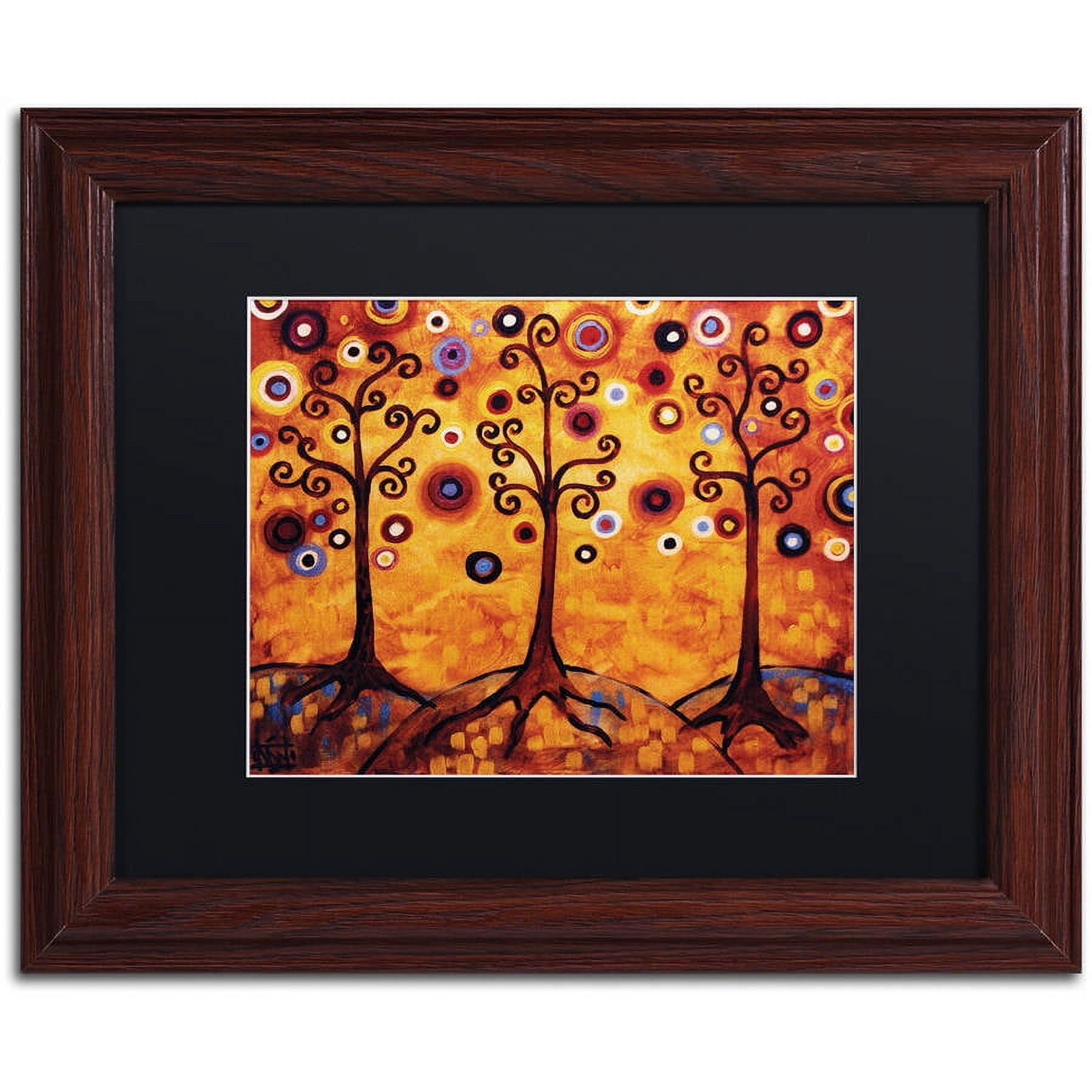 Trademark Fine Art "18" Canvas Art by Natasha Wescoat, Black Matte, Wood Frame
