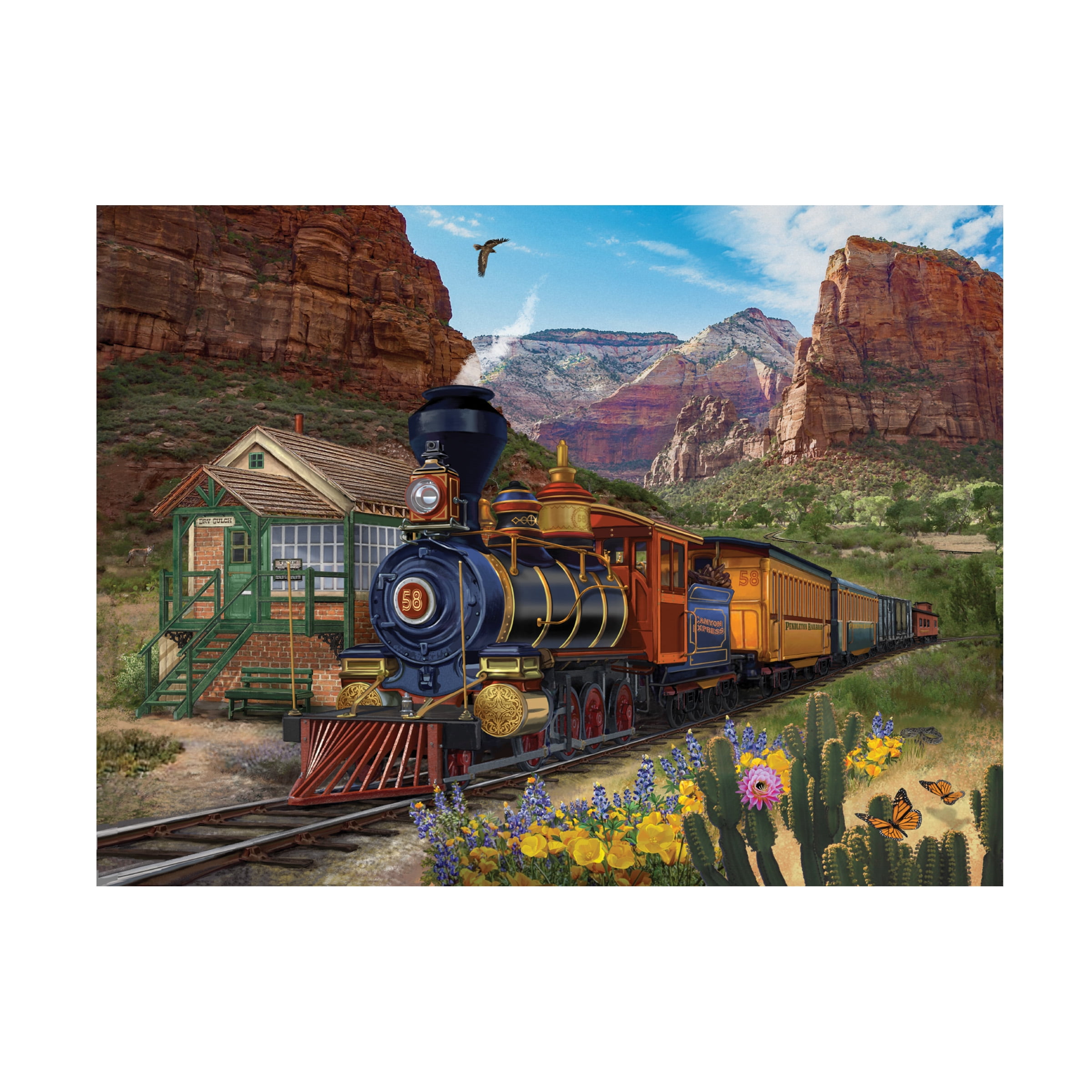 Trademark Fine Art 18 x 24 Transportation Canvas Art ' Canyon Express