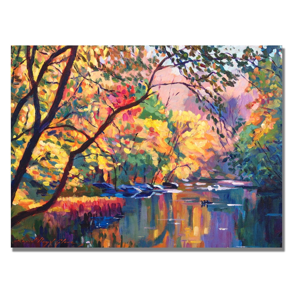 David Lloyd Glover Colorful Reflections 18x24 Canvas Art