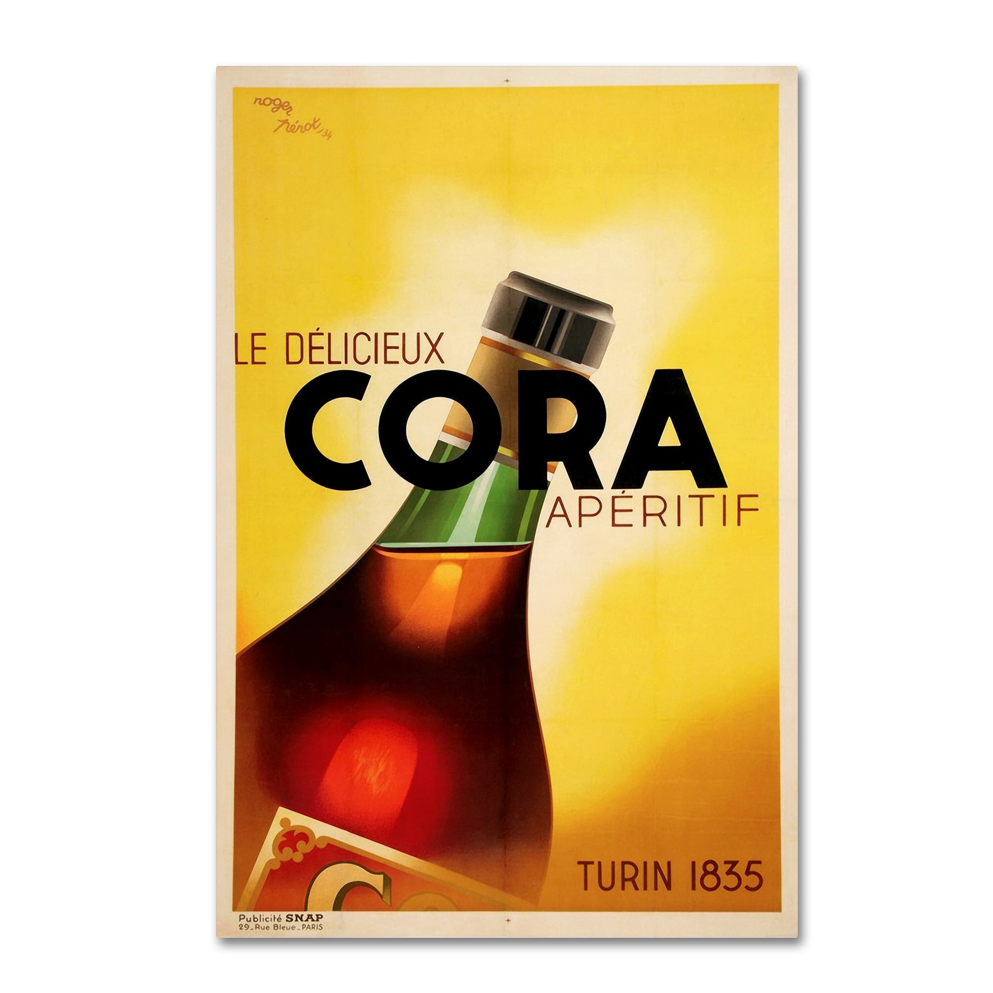 Trademark Fine Art '1934 Made In Italy' Canvas Art by Vintage Lavoie