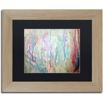 Trademark Fine Art "1st Experiment" Canvas Art by Lauren Moss Black Matte, Birch Frame