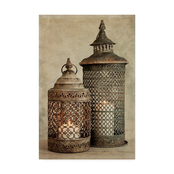 Trademark Fine Art '2 Lanterns' Canvas Art by Tom Quartermaine