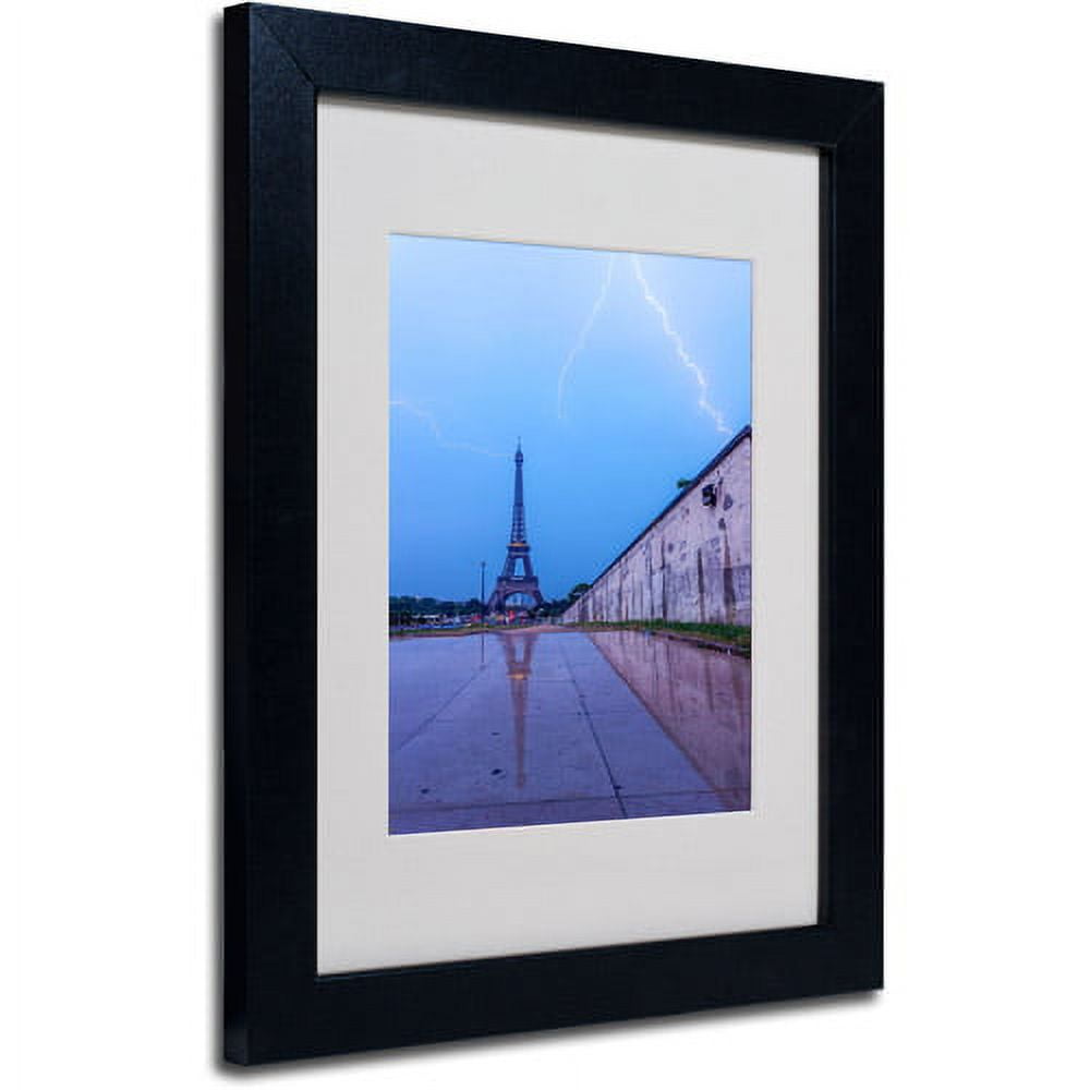 Trademark Fine Art 20' x 16' Canvas Matted Framed Art, Black Frame