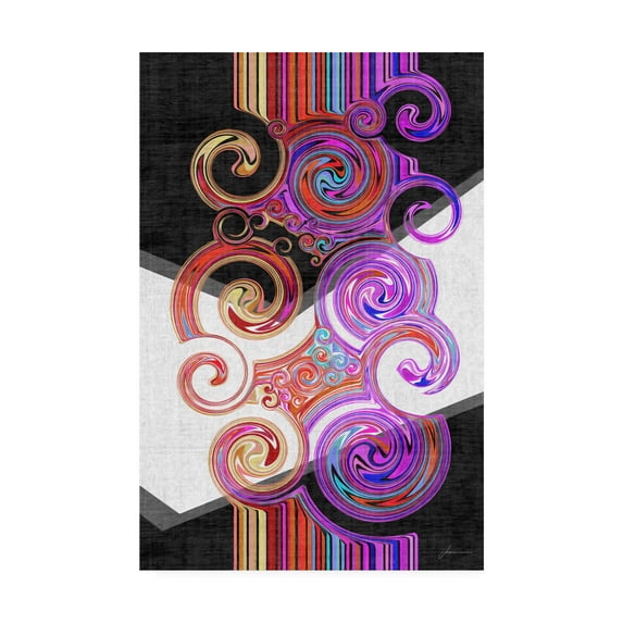 Trademark Fine Art 22 x 32 Abstract Canvas Art ' Twirl Ii ' by James Burghardt