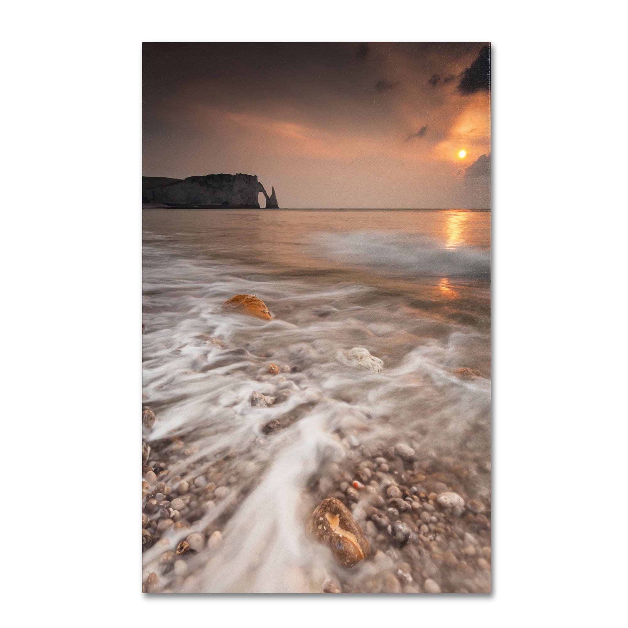 Trademark Fine Art 22 x 32 Landscapes Canvas Art ' Etretat ' by Mathieu Rivrin