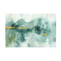 Trademark Fine Art Lisa Audit My Greenhouse Abstract I Crop Blue Canvas Wall Art - 22x32