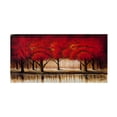thumbnail image 1 of Trademark Fine Art Masters Fine Art Parade of Red Trees II Canvas Wall Art - 24x47, 1 of 5