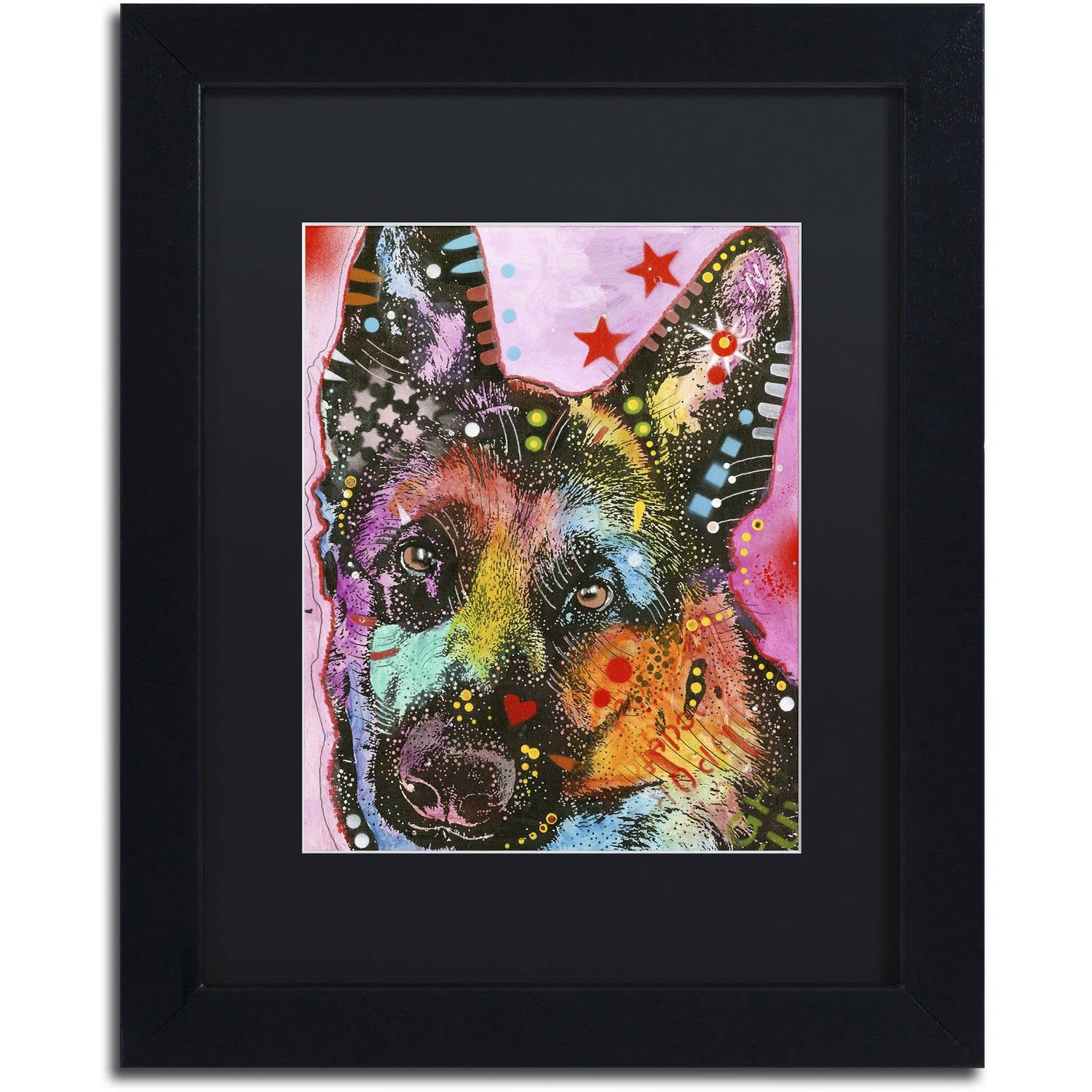 Trademark Fine Art "25" Canvas Art by Dean Russo, Black Matte, Black Frame