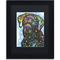 Trademark Fine Art "27" Canvas Art by Dean Russo, Black Matte, Black Frame