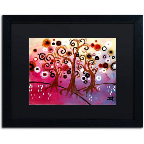 Trademark Fine Art "29" Canvas Art by Natasha Wescoat, Black Matte, Black Frame