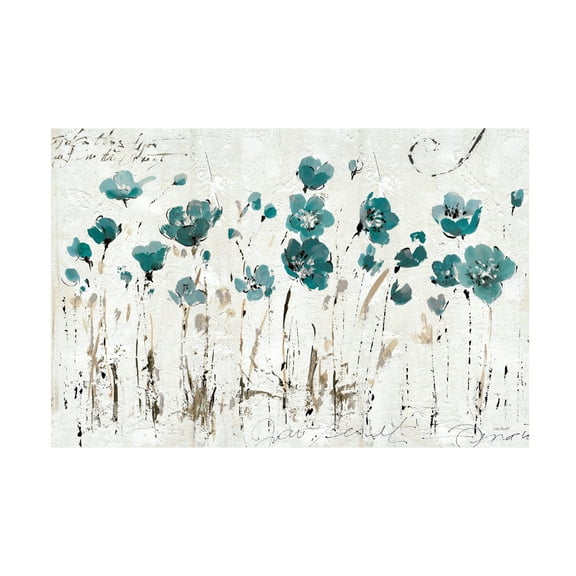 Trademark Fine Art Lisa Audit Abstract Balance VI Blue Canvas Wall Art - 30x47