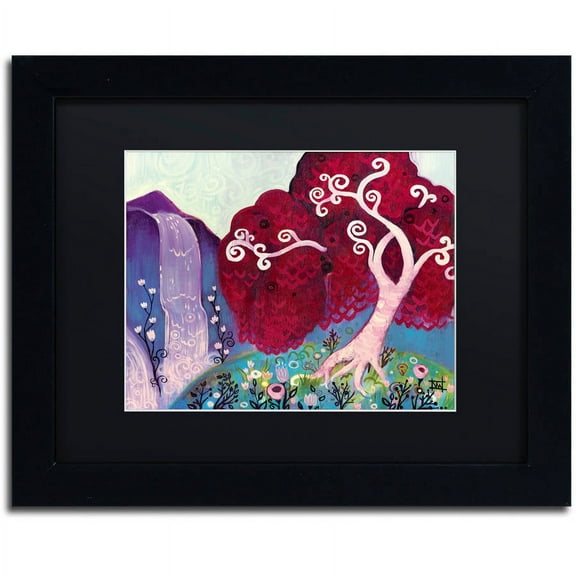 Trademark Fine Art "31" Canvas Art by Natasha Wescoat, Black Matte, Black Frame