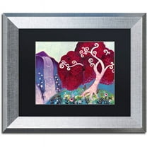 Trademark Fine Art "31" Canvas Art by Natasha Wescoat, Black Matte, Silver Frame