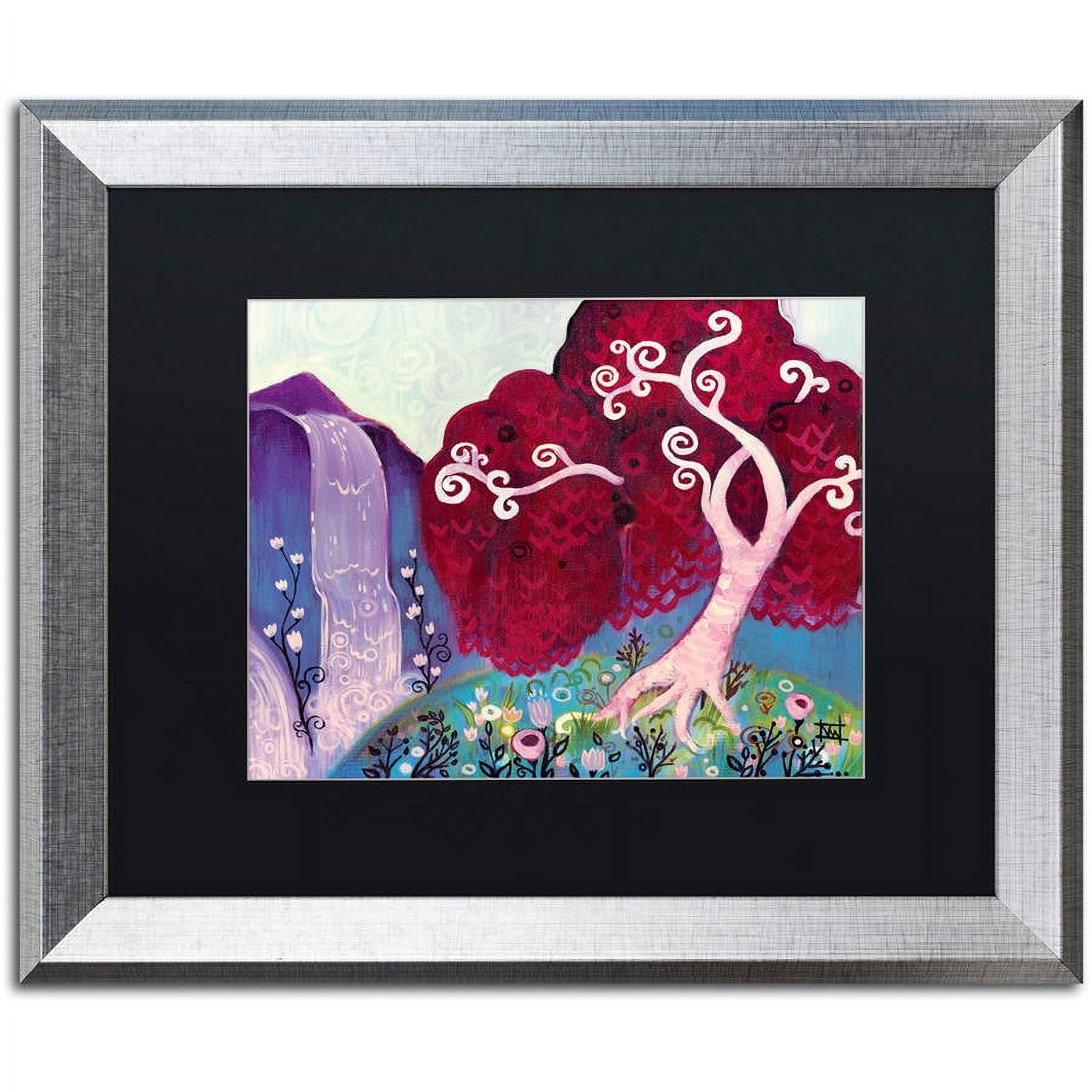 Trademark Fine Art "31" Canvas Art by Natasha Wescoat, Black Matte, Silver Frame
