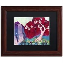 Trademark Fine Art "31" Canvas Art by Natasha Wescoat, Black Matte, Wood Frame