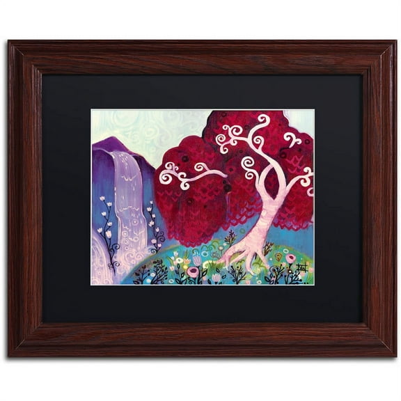 Trademark Fine Art "31" Canvas Art by Natasha Wescoat, Black Matte, Wood Frame