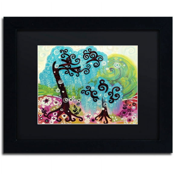 Trademark Fine Art "32" Canvas Art by Natasha Wescoat, Black Matte, Black Frame