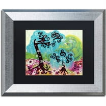 Trademark Fine Art "32" Canvas Art by Natasha Wescoat, Black Matte, Silver Frame