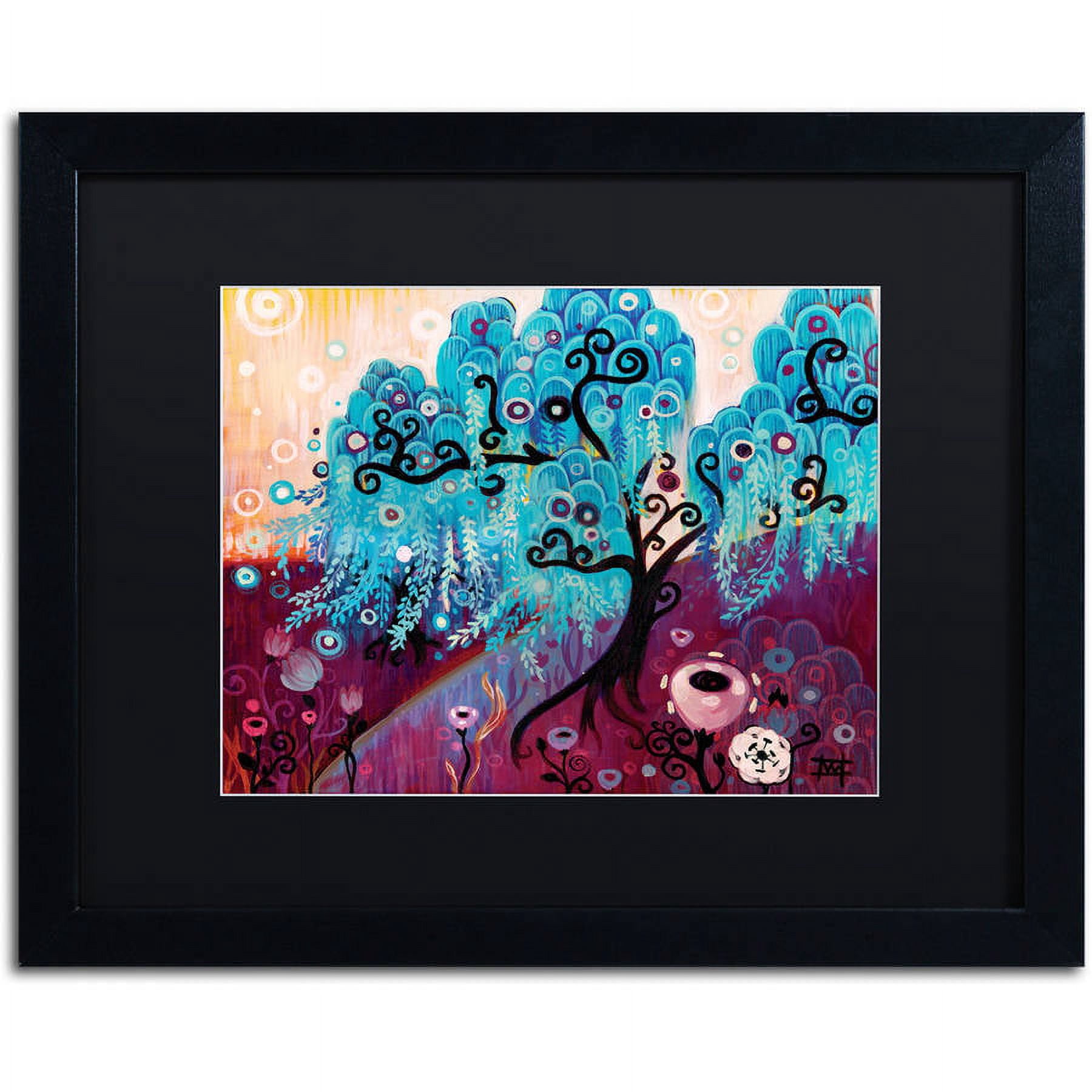 Trademark Fine Art "33" Canvas Art by Natasha Wescoat, Black Matte, Black Frame