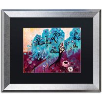 Trademark Fine Art "33" Canvas Art by Natasha Wescoat, Black Matte, Silver Frame
