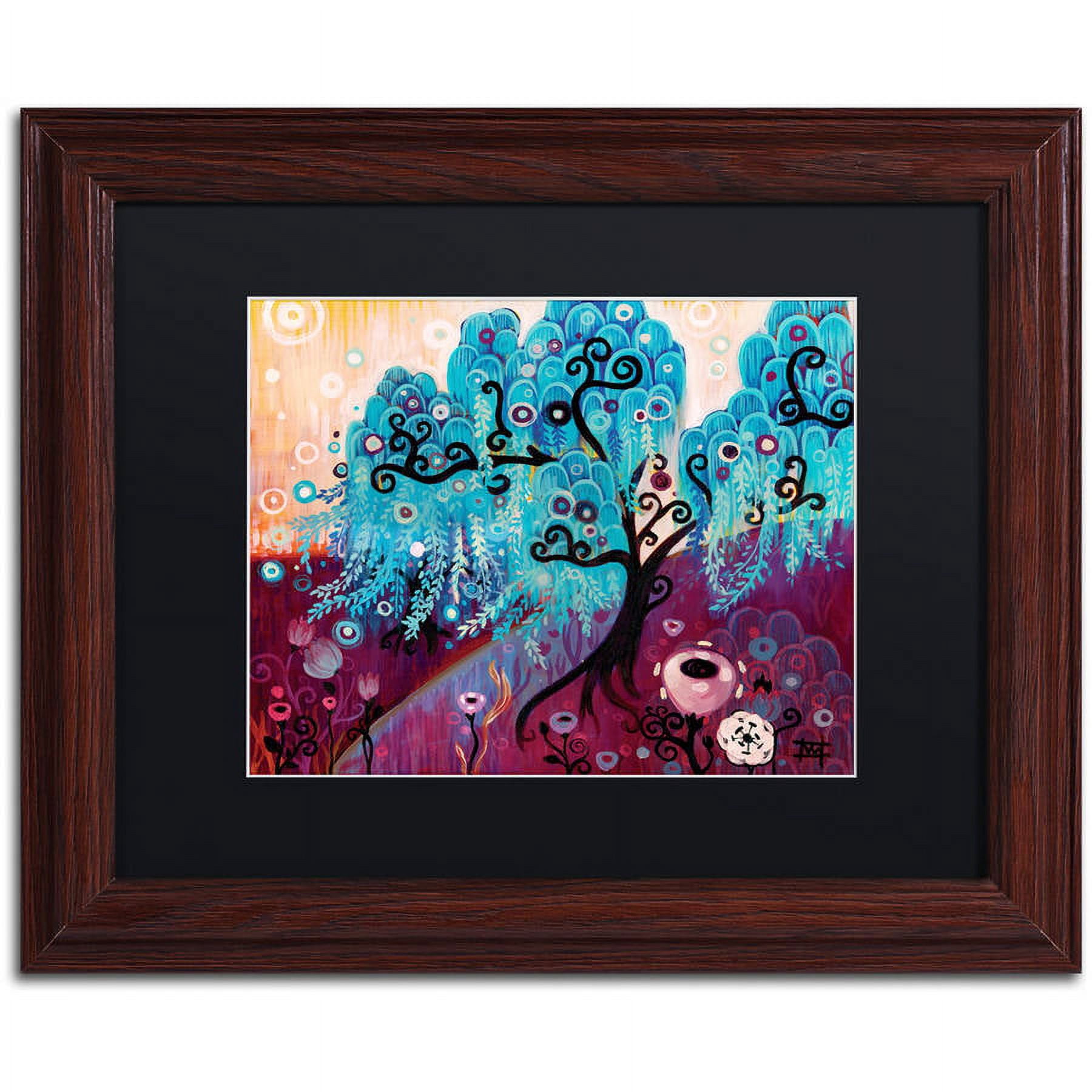 Trademark Fine Art "33" Canvas Art by Natasha Wescoat, Black Matte, Wood Frame