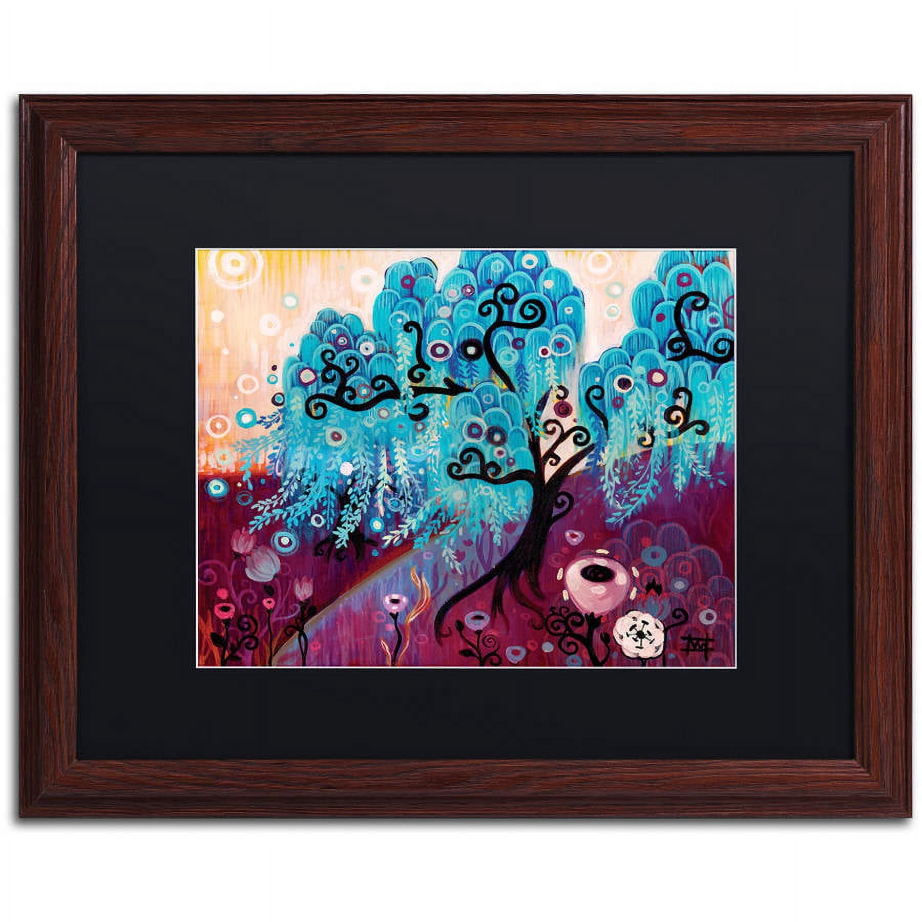 Trademark Fine Art "33" Canvas Art by Natasha Wescoat, Black Matte, Wood Frame