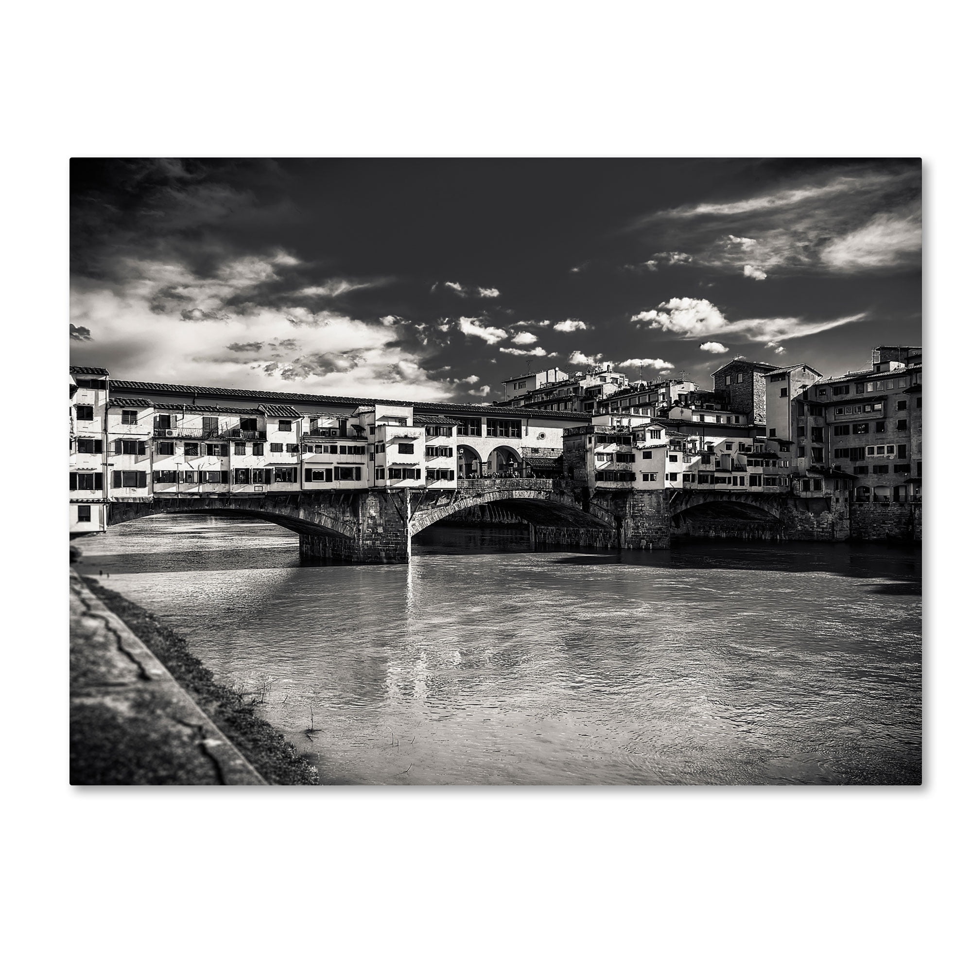 Trademark Fine Art 35 x 47 Landscape Canvas Art ' &nbsp;Letters From Florence ' by Giuseppe Torre