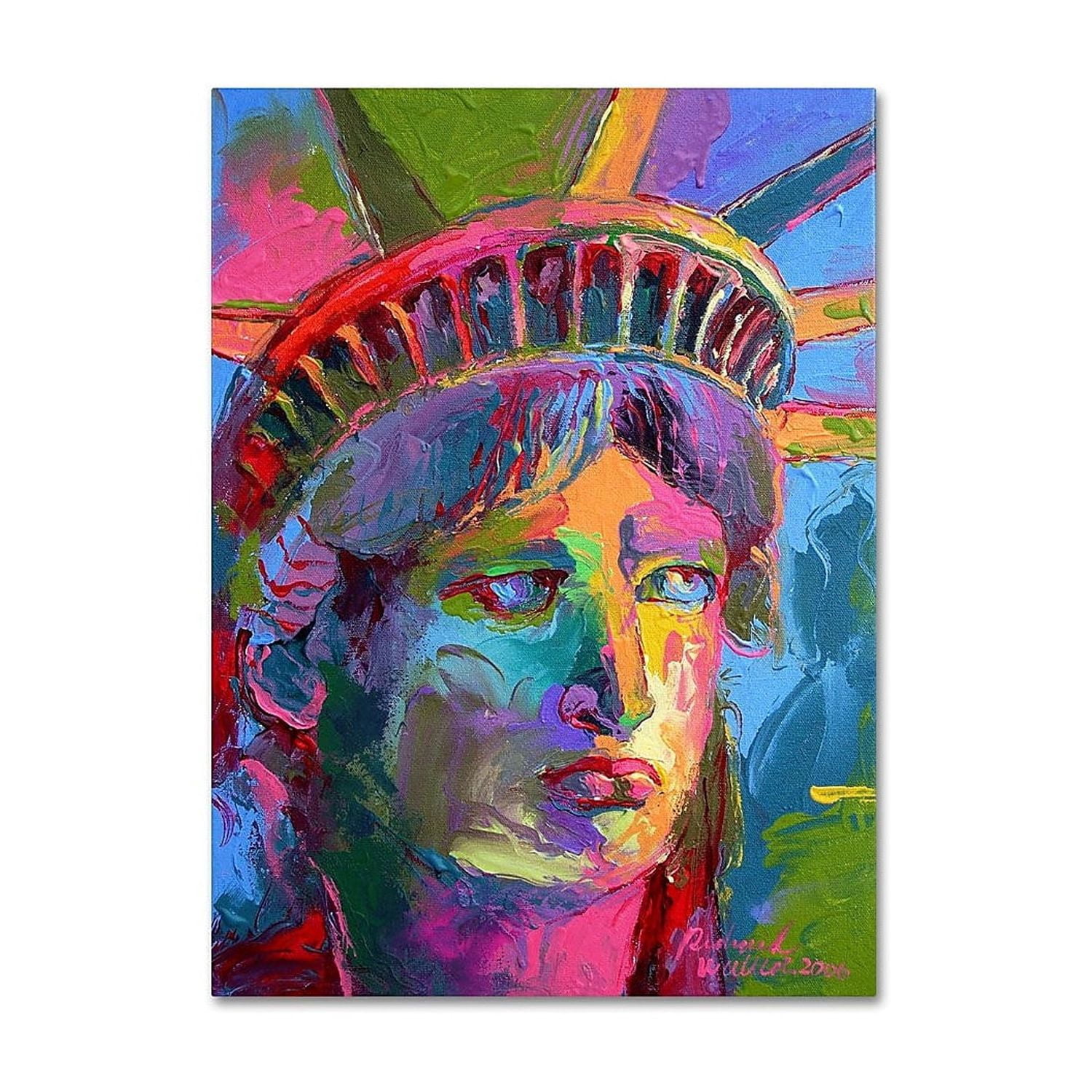 Trademark Fine Art 35" x 47" Wooden Frame Lady Liberty 2 (ALI0346-C3547GG)