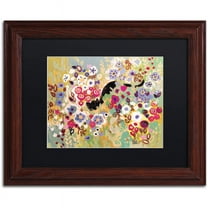 Trademark Fine Art "4" Canvas Art by Natasha Wescoat, Black Matte, Wood Frame