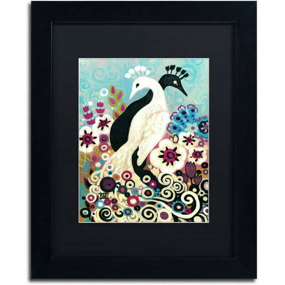 Trademark Fine Art "43" Canvas Art by Natasha Wescoat, Black Matte, Black Frame