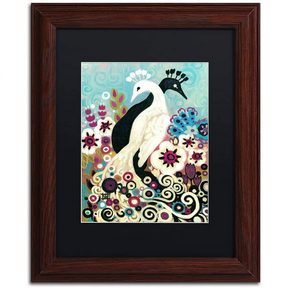 Trademark Fine Art "43" Canvas Art by Natasha Wescoat, Black Matte, Wood Frame