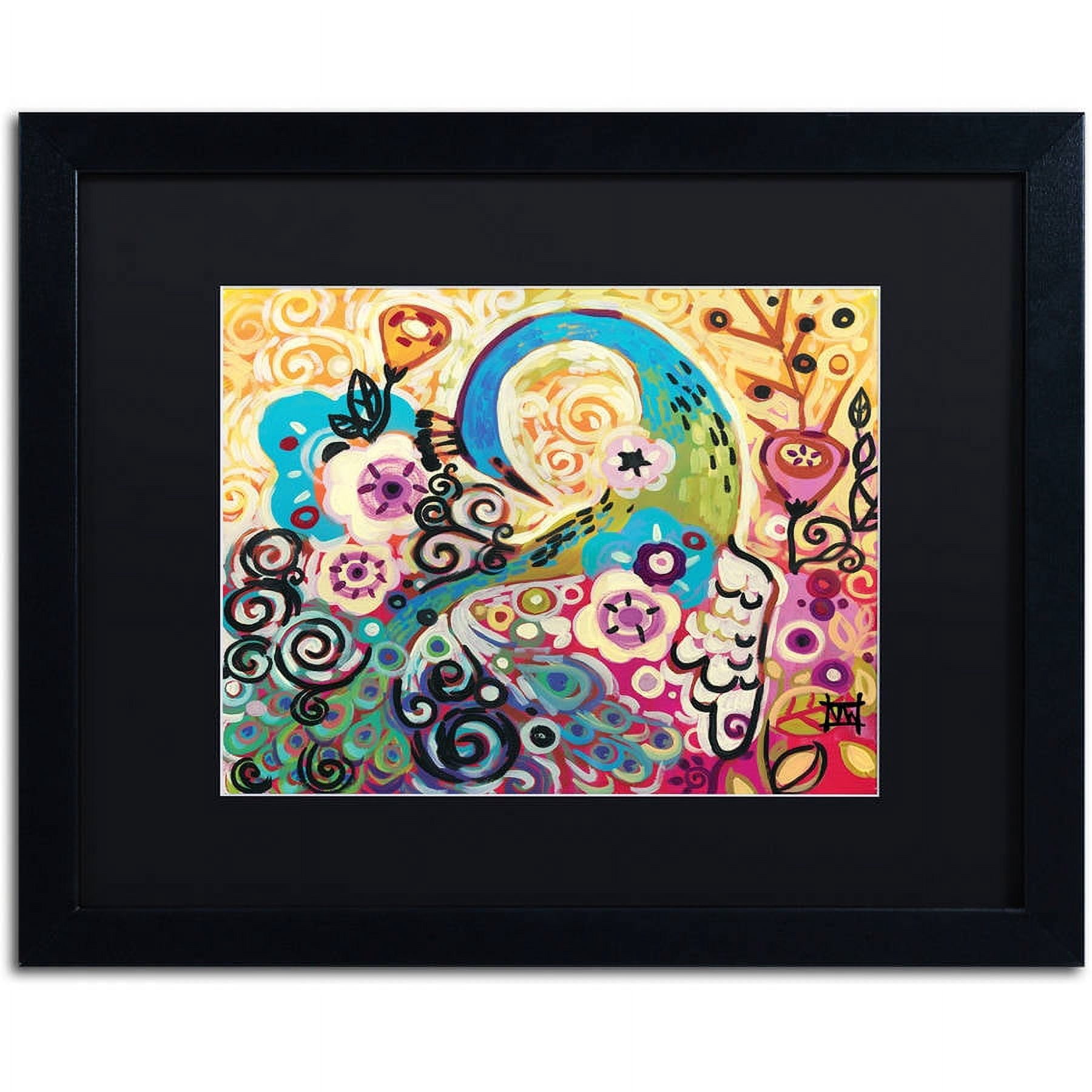 Trademark Fine Art "46" Canvas Art by Natasha Wescoat, Black Matte, Black Frame
