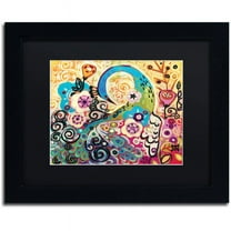 Trademark Fine Art "46" Canvas Art by Natasha Wescoat, Black Matte, Black Frame