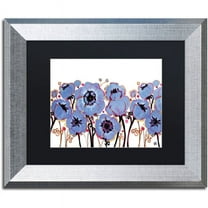 Trademark Fine Art "5" Canvas Art by Natasha Wescoat, Black Matte, Silver Frame