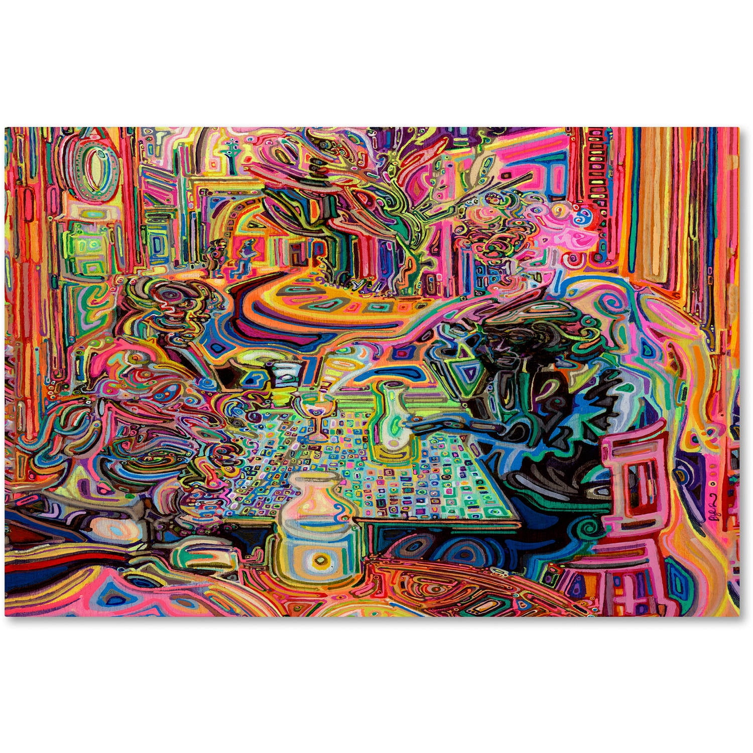 Trademark Fine Art "5 O'clock Somewhere" Canvas Art by Josh Byer