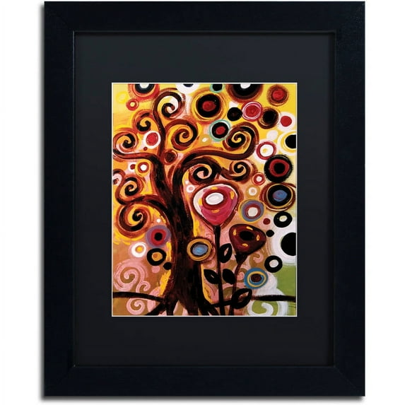 Trademark Fine Art "59" Canvas Art by Natasha Wescoat, Black Matte, Black Frame