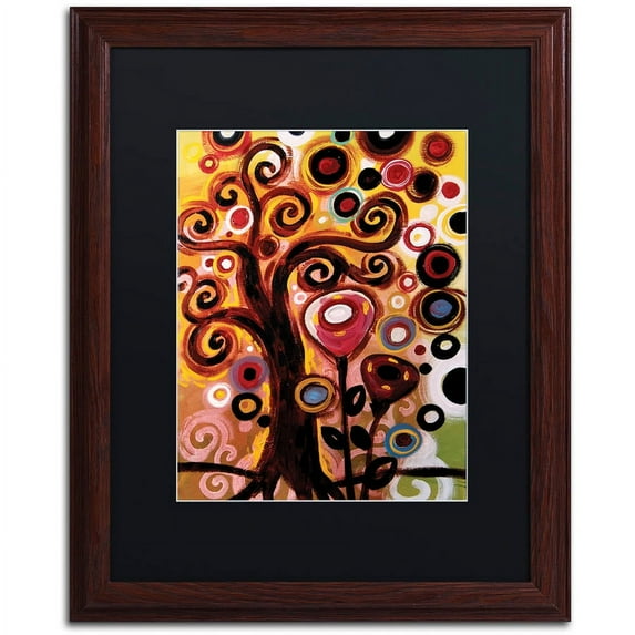Trademark Fine Art "59" Canvas Art by Natasha Wescoat, Black Matte, Wood Frame