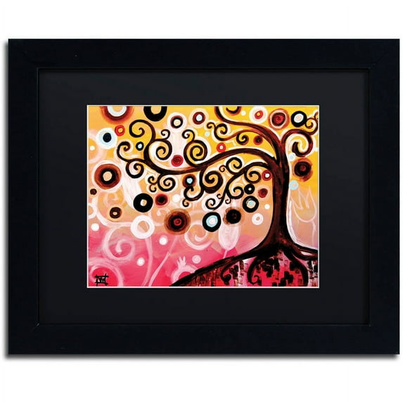 Trademark Fine Art "62" Canvas Art by Natasha Wescoat, Black Matte, Black Frame