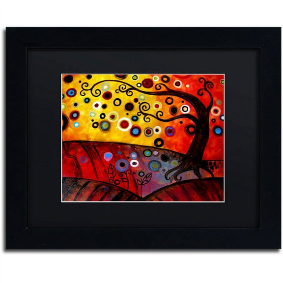 Trademark Fine Art "71" Canvas Art by Natasha Wescoat, Black Matte, Black Frame