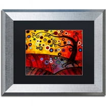 Trademark Fine Art "71" Canvas Art by Natasha Wescoat, Black Matte, Silver Frame