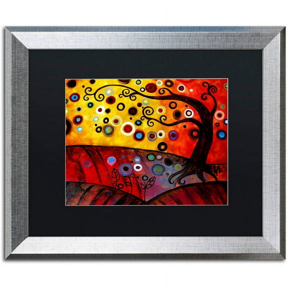 Trademark Fine Art "71" Canvas Art by Natasha Wescoat, Black Matte, Silver Frame