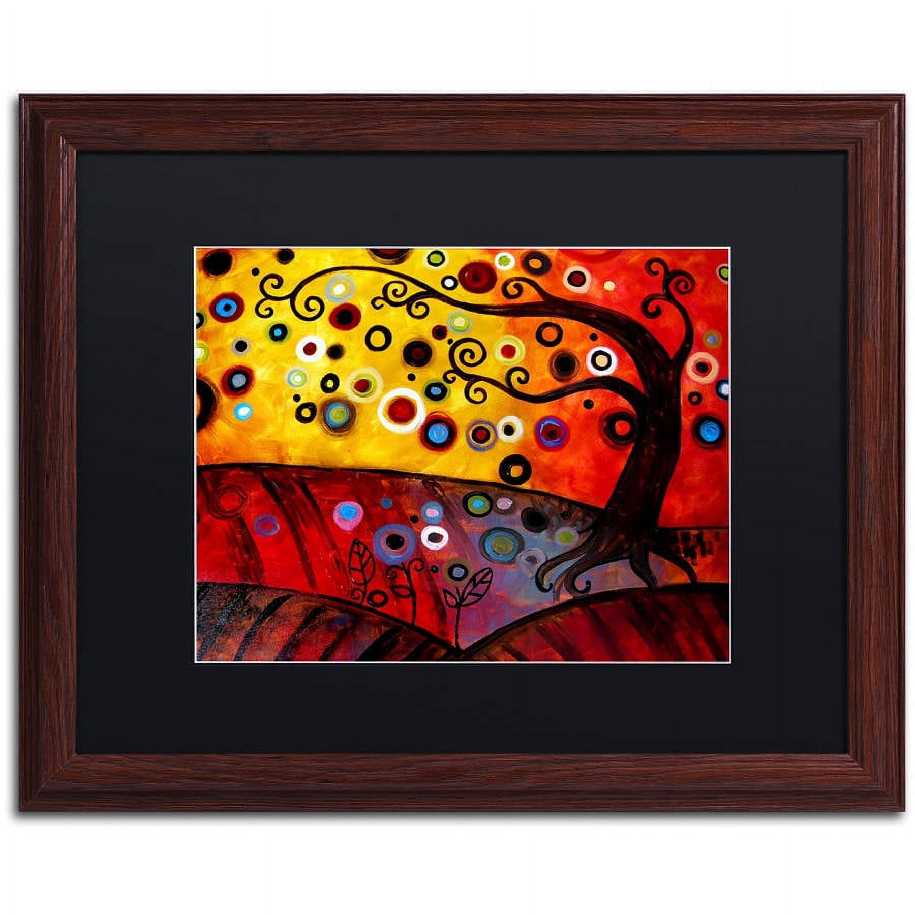 Trademark Fine Art "71" Canvas Art by Natasha Wescoat, Black Matte, Wood Frame